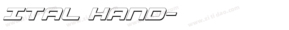 Ital hand字体转换